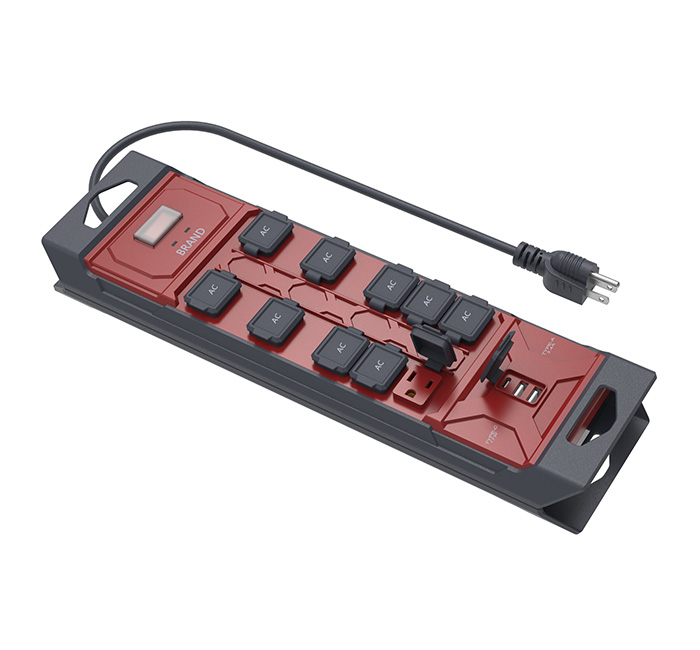 10 Outlets Waterproof Power Strip