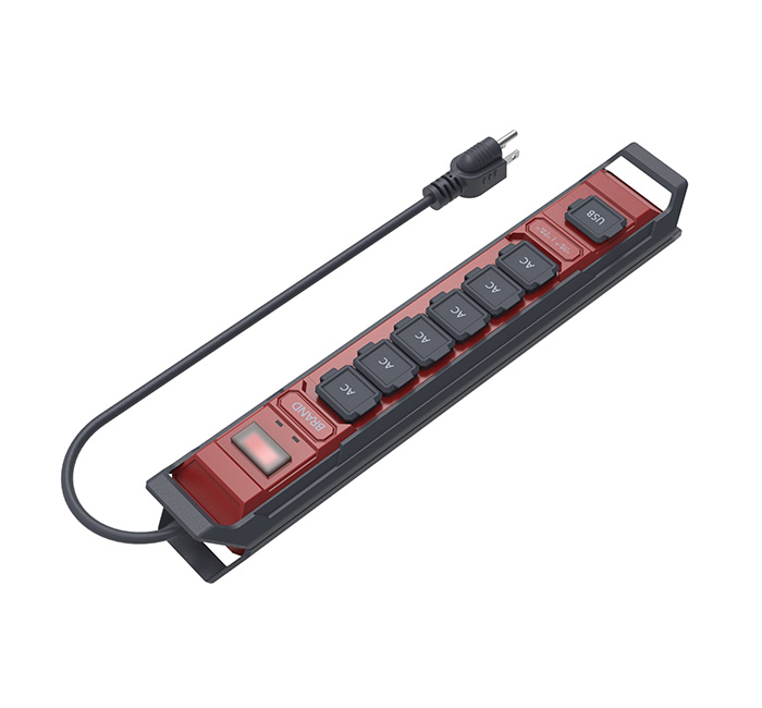 6 Outlets Waterproof Power Strip